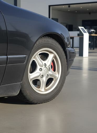 мерседес 210 диски: Колеса в сборе R 15, Зима, Б/у, Легковые, Литые, отверстий - 5 — 1