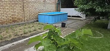 Спорт и отдых: Компактный прямоугольный каркасный бассейн из пластика (синий стакан) — 7