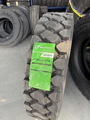 шина кж: Шиналар R 22,5, All-season, Жаңы, Жүк ташуучу унаалар/Автобустар, Кытай, KUNLUN — 1