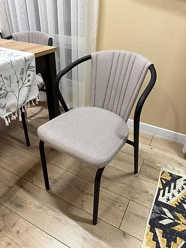 кресла серые: Стул для кухни, Железо, цвет - Серый — 1