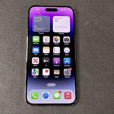iphone 14 pri: IPhone 14 Pro Max, Б/у, 256 ГБ, Deep Purple, Чехол, 85 % — 9