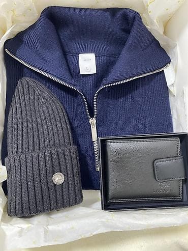 спартивный одежда: Мужской свитер, L, Lacoste, Новый, цвет - Черный, Самовывоз — 1