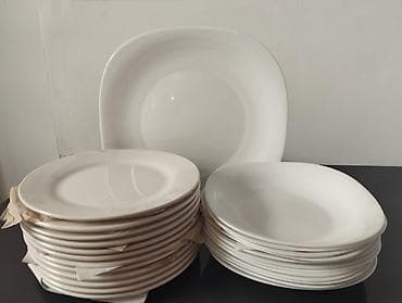 Другие товары для кухни: Набор столовой посуды, белый фарфор/керамогранит, современная — 1