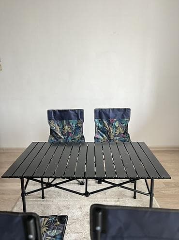 Складной туристический комплект для пикника: стол + 4 стула - Стол — 2