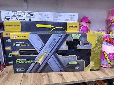 Игрушечный автомат (электрический бластер) для стрельбы мягкими