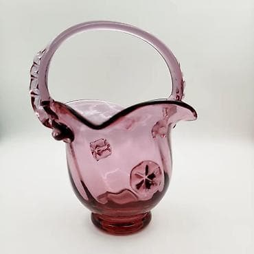 Үй сааты: Вазочка Богемия Чехия . Винтажная без сколов и трещин в отличном — 3