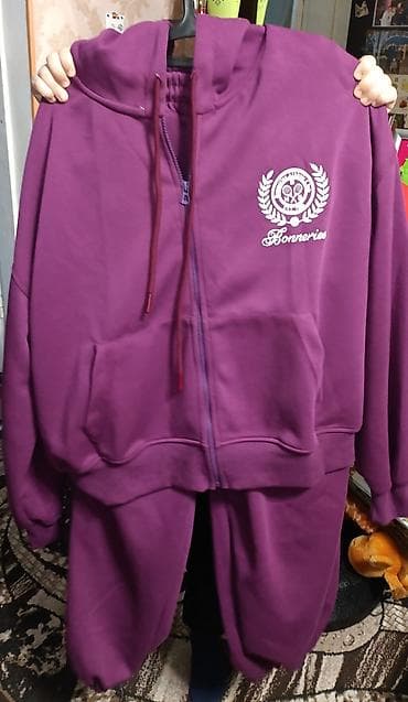 продаю женские вещи: Спортивный костюм женский/унисекс, цвет насыщенный фиолетовый — 1