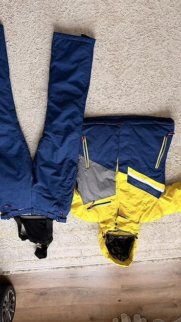 Джинсы: Костюм, С утеплителем, Штаны с подтяжками — 1