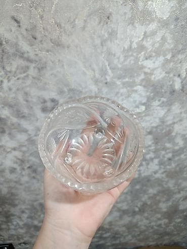 LED гирляндалар: Стеклянная конфетница/пиала на ножках - Материал: прозрачное — 2