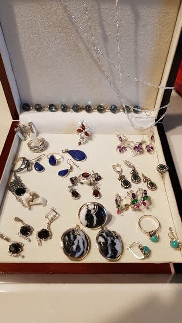 свадебные наборы ручной: Серебро!!! Комплекты серьги + кольца. Отдельно кольца и кулон — 10