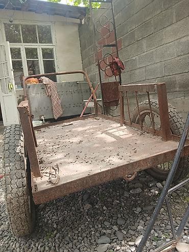 вилы ссср: Садово-строительная тачка и тележка, Стальная, Трехколесная, Б/у — 3