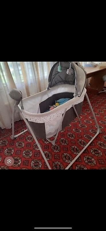 Люлька, Колыбель, Металл, цвет - Серый at lalafo.kg Люлька, Колыбель, Металл, цвет - Серый