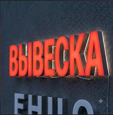 Объёмные световые буквы для вывесок длина 256мм ширина 256мм - Тип