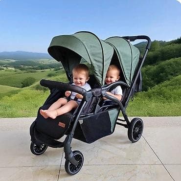 детское надувное кресло: Коляска для близнецов, Коляска для двойни Коляска для погодок — 1