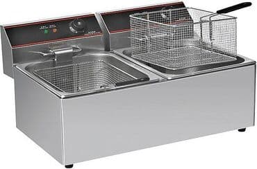 оборудование для шаурма: Фритюрница 11л+11л ROAL SZ-11L-2 (670x450x350мм; 220В; 5кВт) — 1