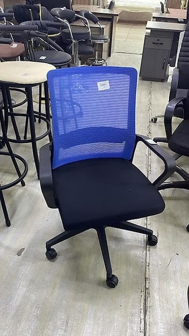 кресло икея: Офисное кресло, С колесиками, цвет - Черный, Экокожа — 4