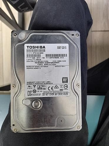 mac safe: Накопитель, Б/у, Toshiba, HDD, 512 ГБ, 3.5", Для ПК — 1