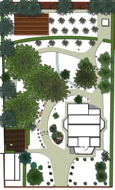 флористика дизайн: Ландшафтный дизайн и озеленение проектирование, посев газона, посадка — 5