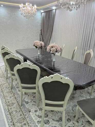 парикмахерские кресла в бишкеке: Стол и стул для зала, Б/у, Самовывоз, цвет - Серый — 3