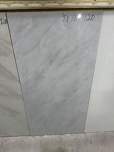 Назначение: Для ванны, душа, цвет - Серый, Глянцевое покрытие, 60x120 см — 2