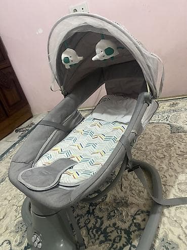 Ремонт и строительство: Люлька, Б/у, Качалка, цвет - Серый, Самовывоз — 1