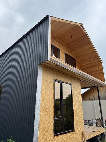 Техника и электроника: М2-400$. Каркасный дом - Конструкция: каркас на металлических — 1