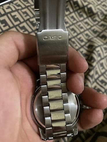 Аксессуарлар: Классикалык сааттар саат, Casio, Суу өткөрбөөчү, Эркектердики — 2