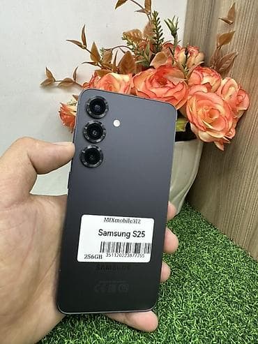 Samsung Galaxy S25, Колдонулган, 256 ГБ, түсү - Боз, 1 SIM, eSIM