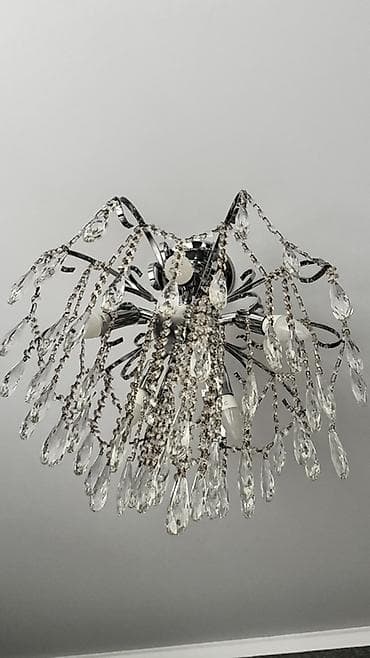 дом потолок: Потолочная люстра с подвесками - Тип: потолочная, прижимная — 2