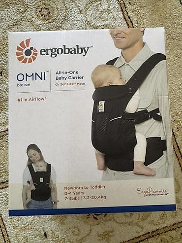 Балдар дүйнөсү: Эргономичный рюкзак‑кенгуру Ergobaby OMNI Breeze (All‑in‑One Baby — 1