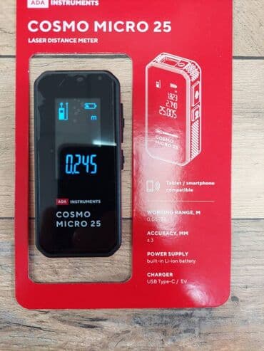 Лазерная рулетка ada cosmo micro 25. Лазерный дальномер ada cosmo at lalafo.kg Лазерная рулетка ada cosmo micro 25. Лазерный дальномер ada cosmo