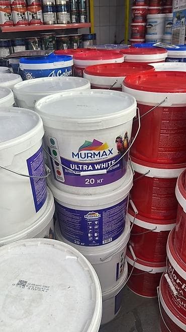 Краска Murmax Ultra White в ведре 20 кг. Подходит для внутренних at lalafo.kg Краска Murmax Ultra White в ведре 20 кг. Подходит для внутренних
