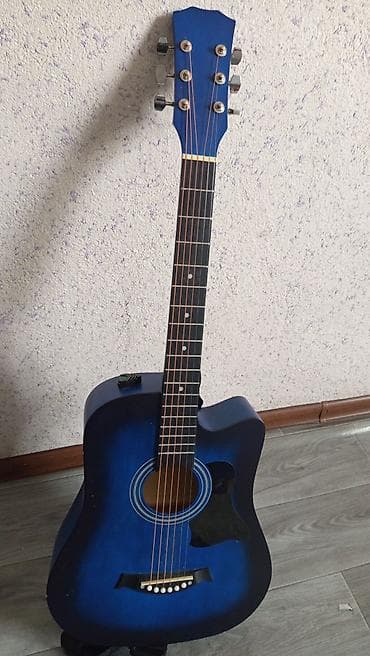 электрогитары купить: Акустическая гитара 4/4, цвет синий градиент (blue burst) — 2