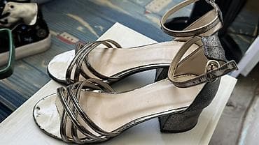 Жеке буюмдар: Женские босоножки на устойчивом каблуке. Качественные, Турция. - — 2