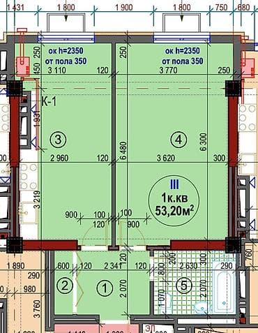 томми: 1 комната, 53 м² — 1