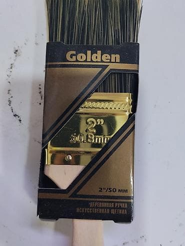 золотое: Плоская малярная кисть Matrix Golden 2"/50 мм - Ширина рабочей части — 2