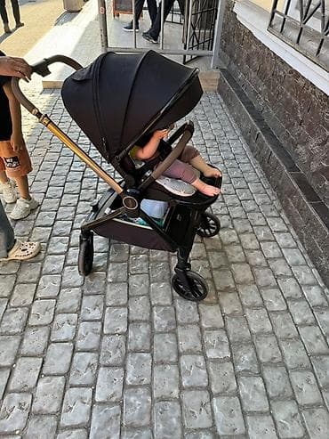 Коляска, Другой бренд, цвет - Черный, Б/у, Самовывоз