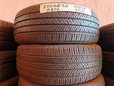 16 c: Шины 205 / 60 / R 16, Лето, Б/у, Пара, Легковые, Корея, Kumho — 1