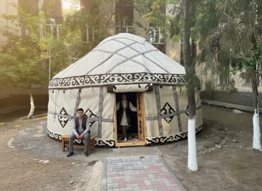 Аренда юрты, Каркас Деревянный, 85 баш, С полом