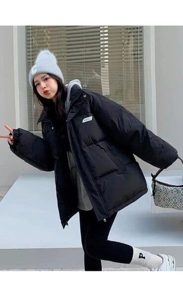 дождевик для велосипедистов: Пуховик, Короткая модель, Стеганый, 2XL — 3