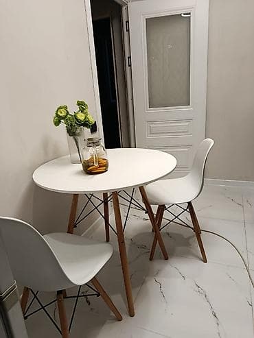 office table: Кухонный стол и стул, Новый, Самовывоз, Платная доставка, цвет - Белый — 1