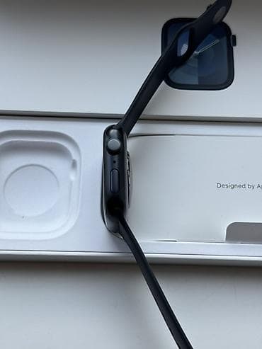 айфон эир: Apple Watch Series 9 45MM Midnight 64GB АКБ 100%, свой, не заменённый — 4
