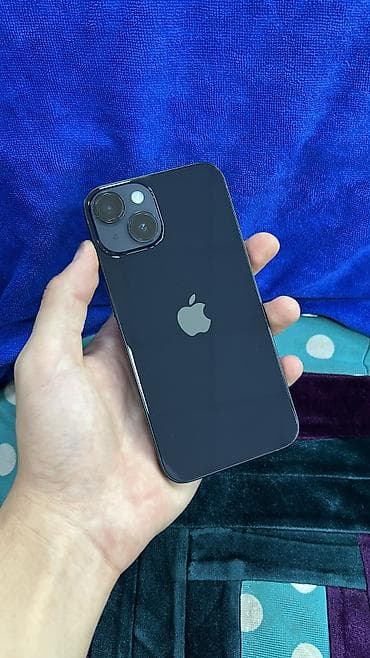 IPhone 14, Б/у, 128 ГБ, Синий, Защитное стекло, Чехол, 88 %
