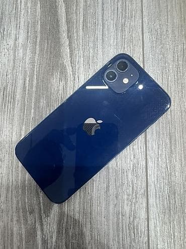 9 iphone: IPhone 12, Б/у, 64 ГБ, Синий, Коробка, 76 % — 8