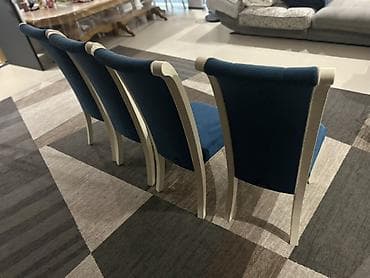 плетеный стол и стулья: Стул для зала, Дерево — 2