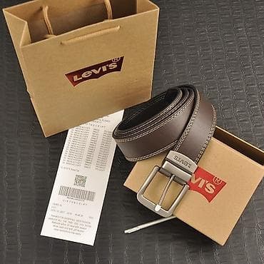 Сумки: Ремень, LeviS, Материал: Натуральная кожа, Мужские, Новый — 2