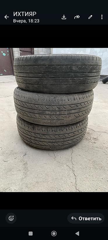 5114 r16: Комплект из 3 летних шин 215/60 R16 95H. НА ЗАПАСКУ. Цена 700с за одно — 3