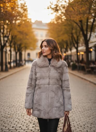 шуба кроликовая: Шубка в хорошем состоянии Натуралка кролик Размер S модель — 1