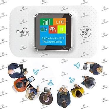 Техника и электроника: Портативный карманный Wi-Fi модем-роутер MF688 4G/5G работает на — 5