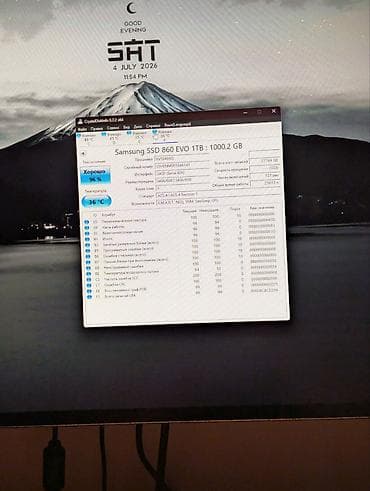 Настольные ПК и комплектующие: Накопитель для ПК, Б/у, Samsung, SSD, 1 ТБ, 2.5", Для ПК — 3